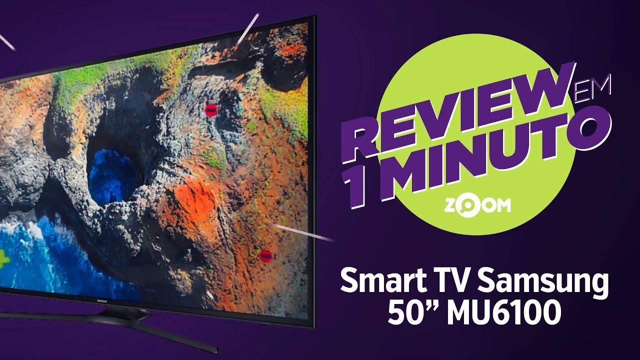 Smart TV Samsung 50" 4K 50MU6100 - Análise | REVIEW EM 1 MINUTO - ZOOM смотреть онлайн