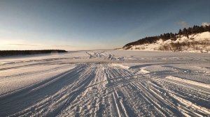 10. Зимняя рыбалка на налима. Проверка перемёта на Енисее. 15.11.2022
