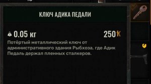 STALKER 2 - Ключ Адика / Ключ к свободе