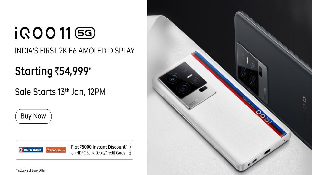 IQOO 11 5G Official Launched in India | Snapdragon 8 Gen 2 смотреть онлайн