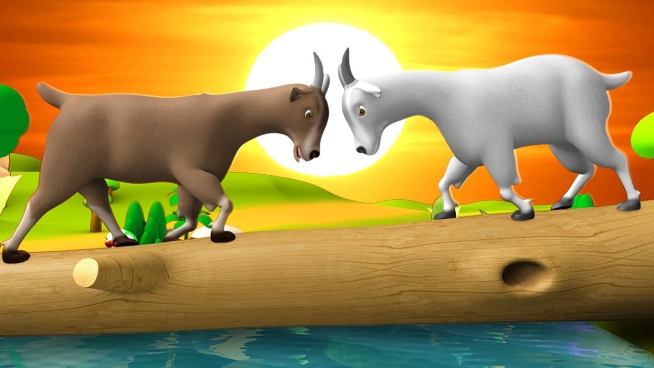 The Two Wise Goats 3D Animated Hindi Moral Stories for Kids | दो समझदार बकरी हिन्दी कहानी Tales смотреть онлайн