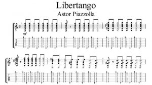 Libertango - Astor Piazzolla (Ноты, табы и минус)