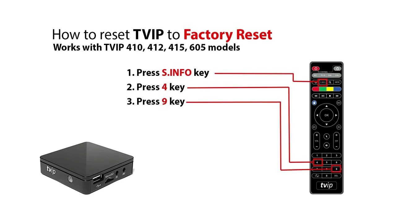 How to reset TVIP Box to Factory Reset смотреть онлайн