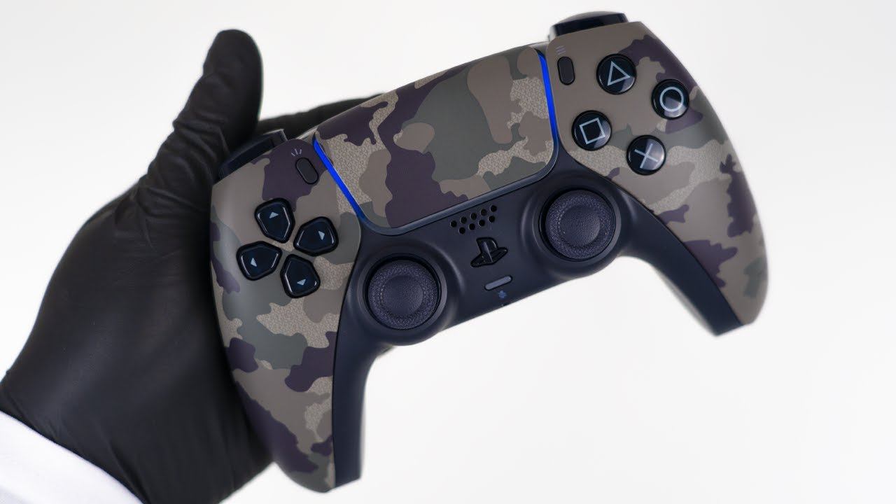 PS5 DualSense Controller Grey Camouflage Unboxing - ASMR смотреть онлайн
