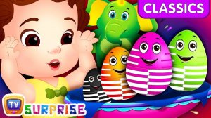 ChuChu TV Classics - Surprise Eggs Vehicles Toys - Learn Public Transport Vehicles - Airplane & mor