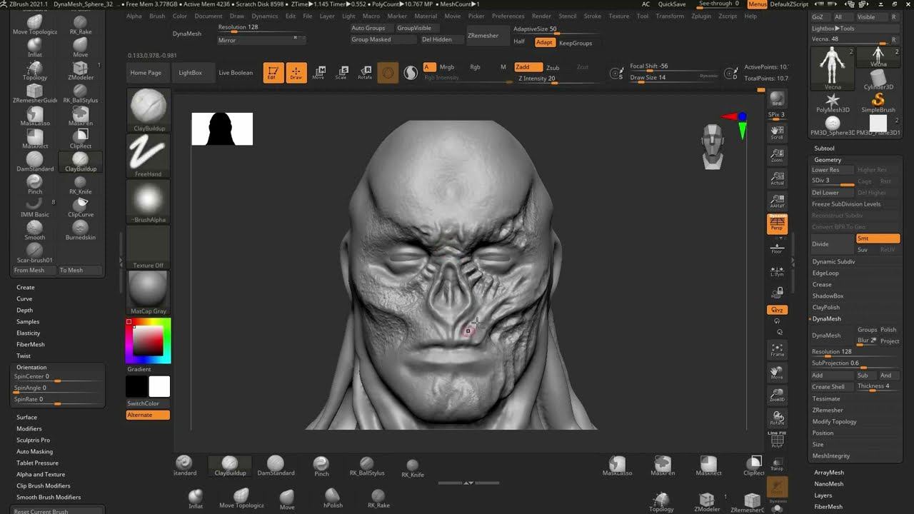 Vecna Sculpt Timelapse - Part 1 смотреть онлайн