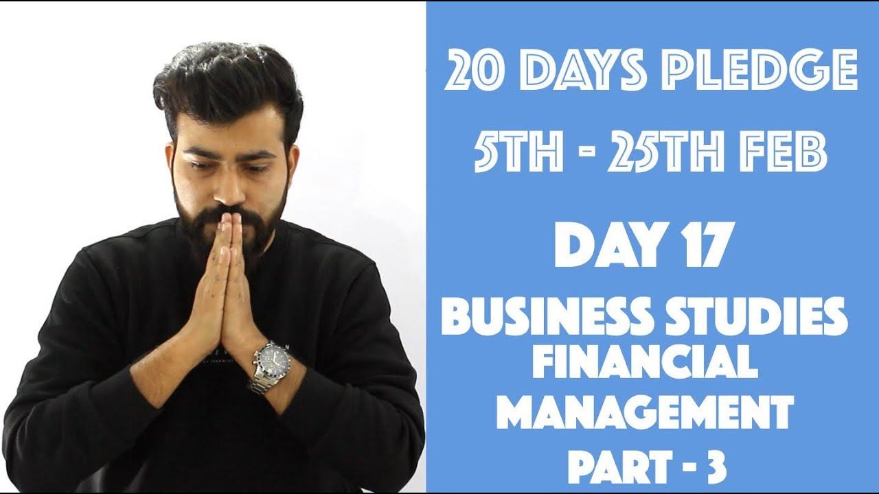 Day 17 - Financial Management - Part- 3 - Class 12- Business Studies - C.B.S.E. - Commerce Baba смотреть онлайн