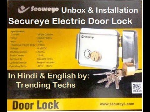 Secureye Electric Door Lock Unbox Install & Review смотреть онлайн