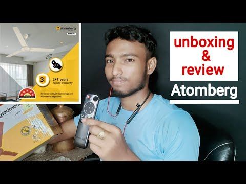 unboxing and review remote control high speed ceiling fan | Atomberg Efficio 1400mm 35W 5 Star Rate смотреть онлайн