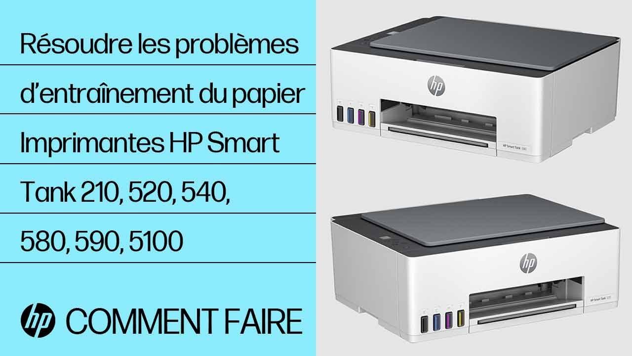 Résoudre les problèmes d’entraînement du papier | HP Smart Tank 210, 520, 540, 580-590, 5100 смотреть онлайн