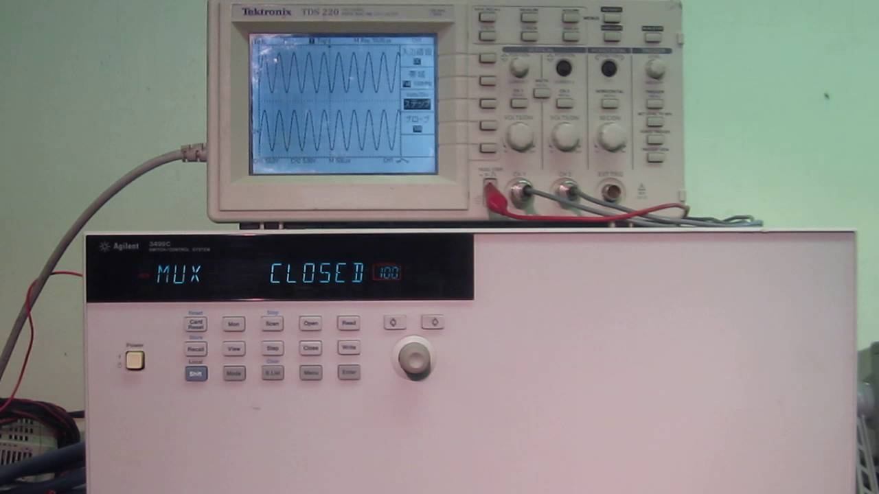 Agilent AG3499C/N2266A/N2290A　 Switch control system / MUX module / 96-pin DIN relay cable 　動作確認 смотреть онлайн