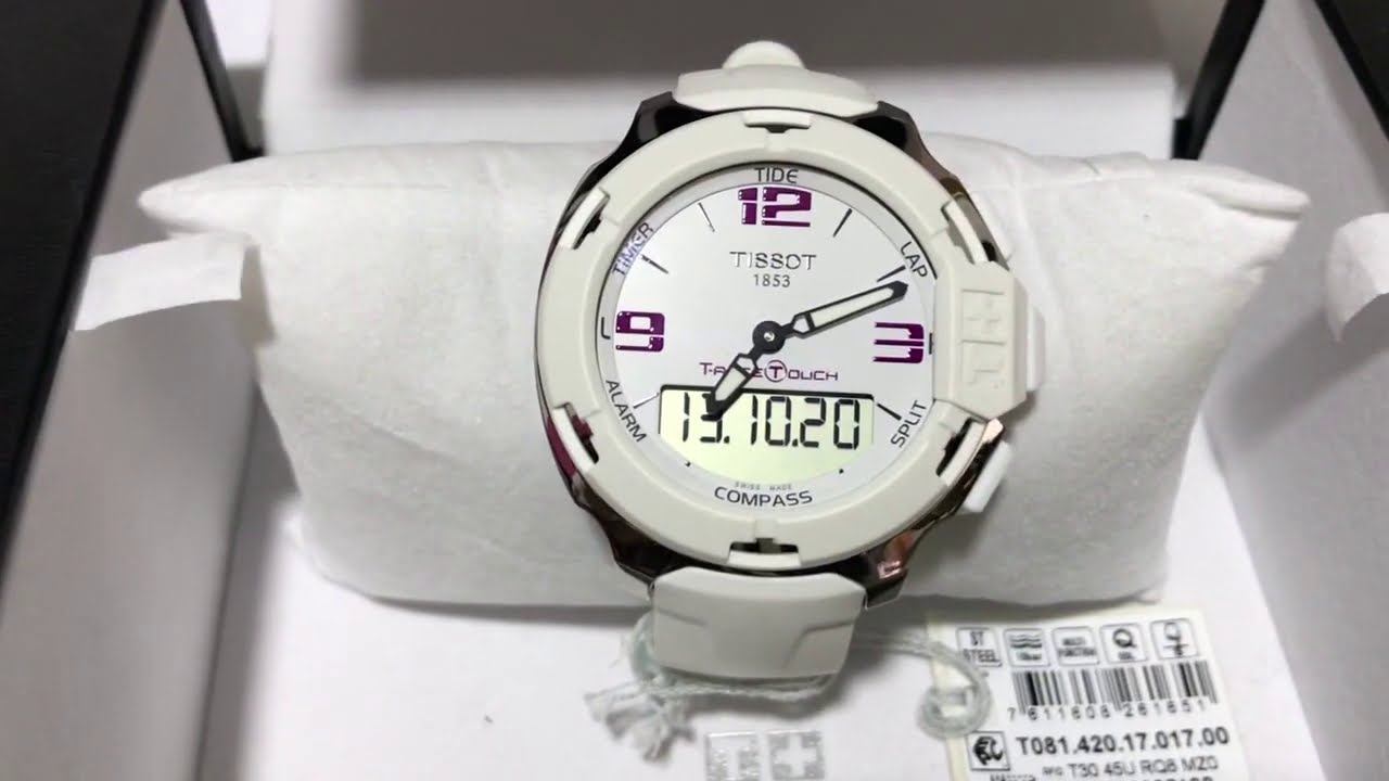 Tissot T-Race Touch T081.420.17.017.00 Funciones смотреть онлайн