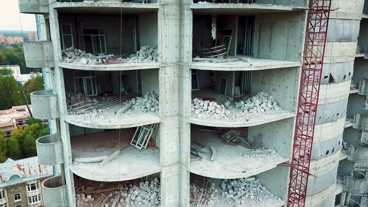 ЖК «Мегалит» / ЖК «Олимп» в Королёве в 2019 году с дрона смотреть онлайн