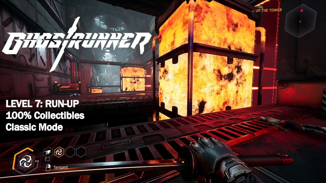 Ghostrunner - Level 7: Run-Up (Classic Mode, 100% Collectibles) смотреть онлайн