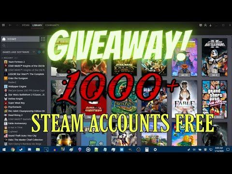 GIVEAWAYS !! ×1000 ACCOUNTS STEAM WHIT GAMES FREE | STEAM
