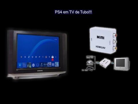 PS4, Tutorial, Dicas, como ligar PS4 em TV de Tubo, Conversor, HDMI TV antiga, configurar e ligar смотреть онлайн