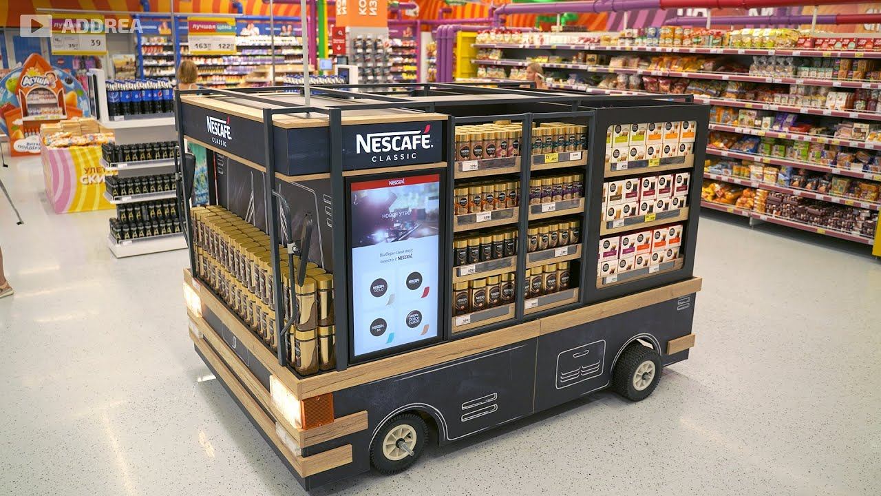 Автобус Nestle в магазине «Магнит» смотреть онлайн