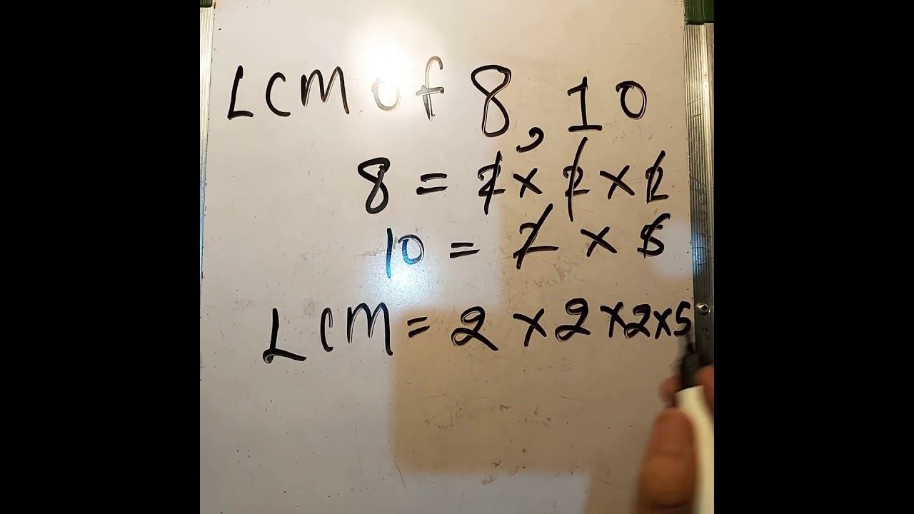 LCM of 8 and 10 In Hindi | Mathematics By SK | Maths смотреть онлайн