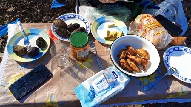 Шашлык на озере Штаны.