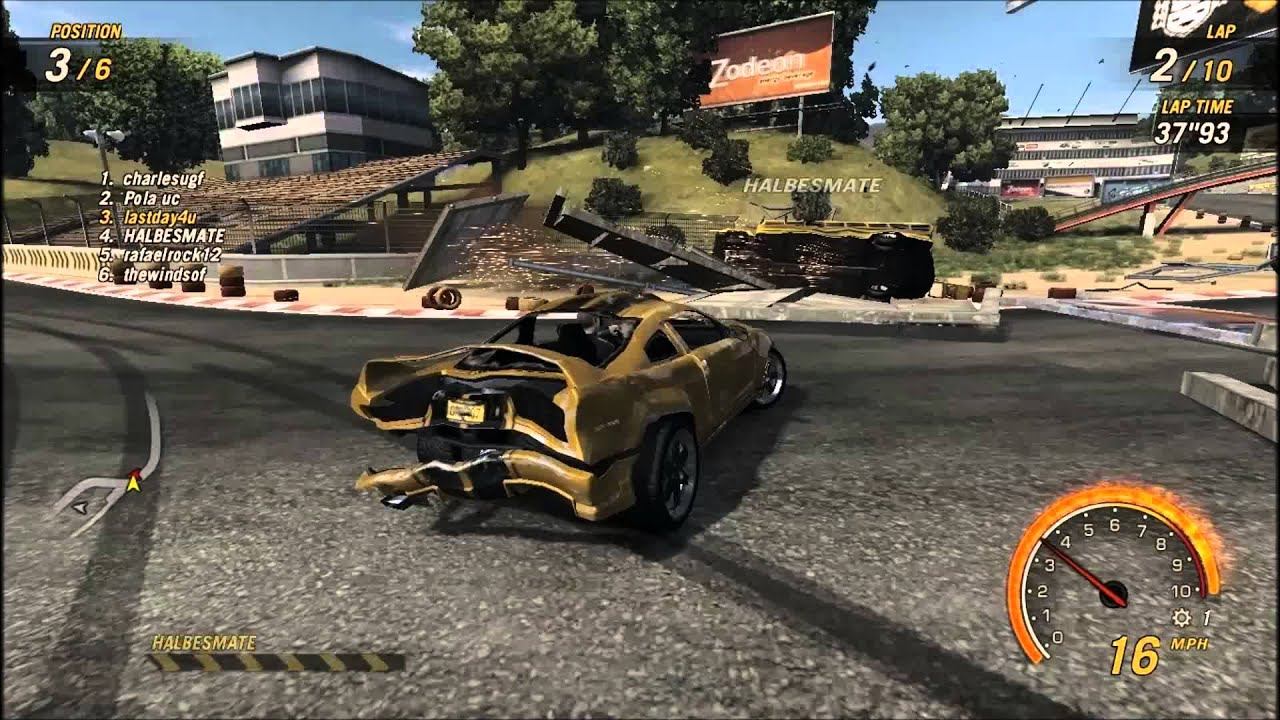 Flatout Ultimate Carnage: "FunCut" - [Through the fire and the flames - Dragonforce] смотреть онлайн