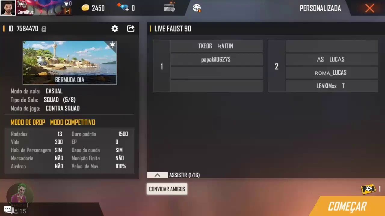 XLINE DA GUILDA + CRIANDO SALAS PERSONALIZADAS [FREE FIRE] #2K смотреть онлайн