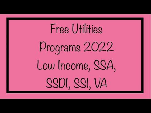 Free Utility Programs in 2022 for Low Income Households Including SSA, SSDI, SSI, VA смотреть онлайн