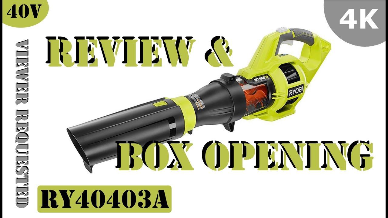 Ryobi 40-Volt Jet Fan Leaf Blower - 110 MPH 480 CFM Variable-Speed Turbo Lithium-ion Cordless смотреть онлайн
