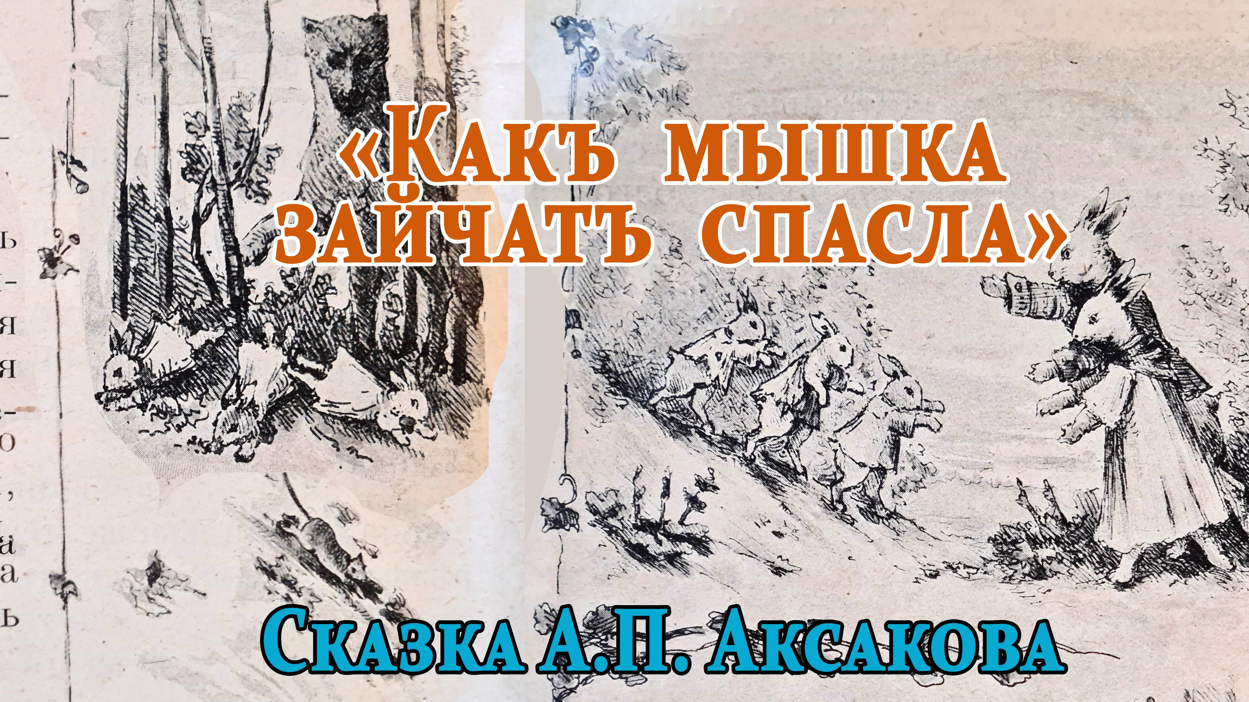 «Как мышка зайчат спасла». Сказка А.П. Аксакова. смотреть онлайн