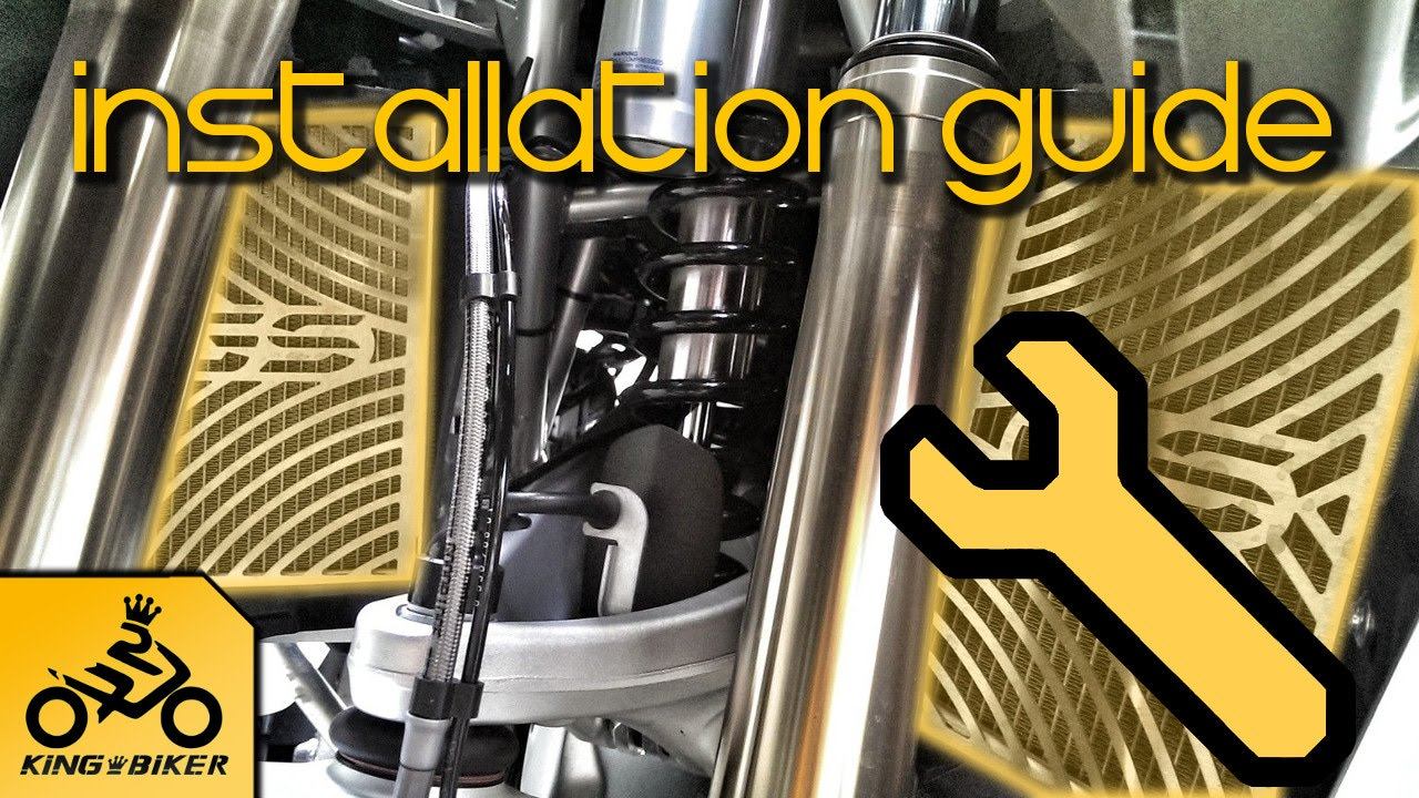 Installation Guide for KING-BIKER Radiator Guard, BMW R1200GS LC смотреть онлайн