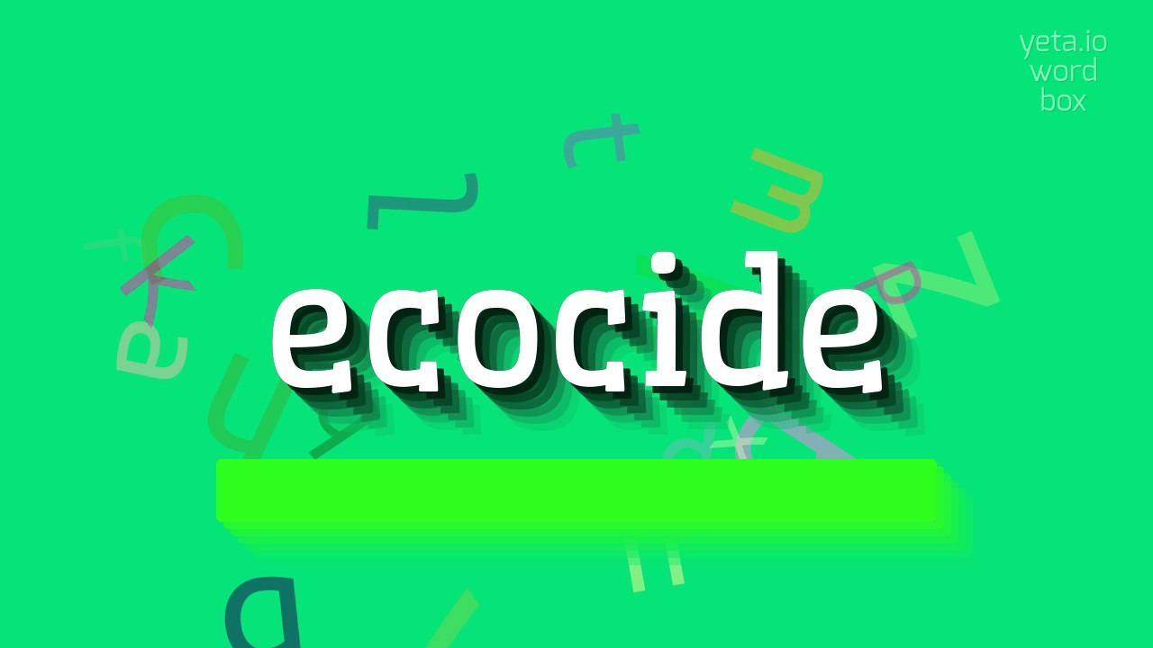 HOW TO PRONOUNCE ECOCIDE? #ecocide смотреть онлайн