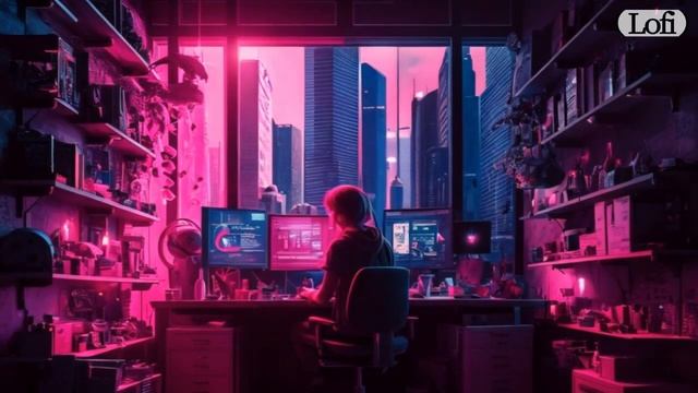 Neon Nights Lofi Work Vibes [музыка без рекламы] смотреть онлайн