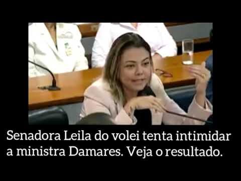 Senadora Leila Do Volei Tenta Intimidar A Ministra Damares.Veja O Resultado.