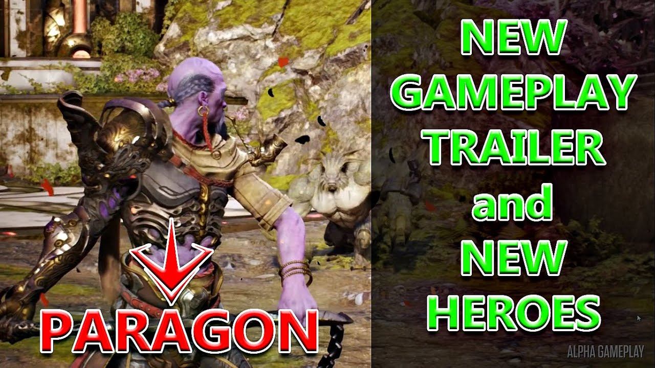 Paragon - Mid Lane Push | New Heroes | Gameplay Video [1080 FullHD 60fps] смотреть онлайн
