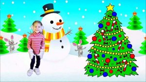 Ёлочки не холодно зимой 🌲❄️☃️ Детские песенки для Детей ☀️