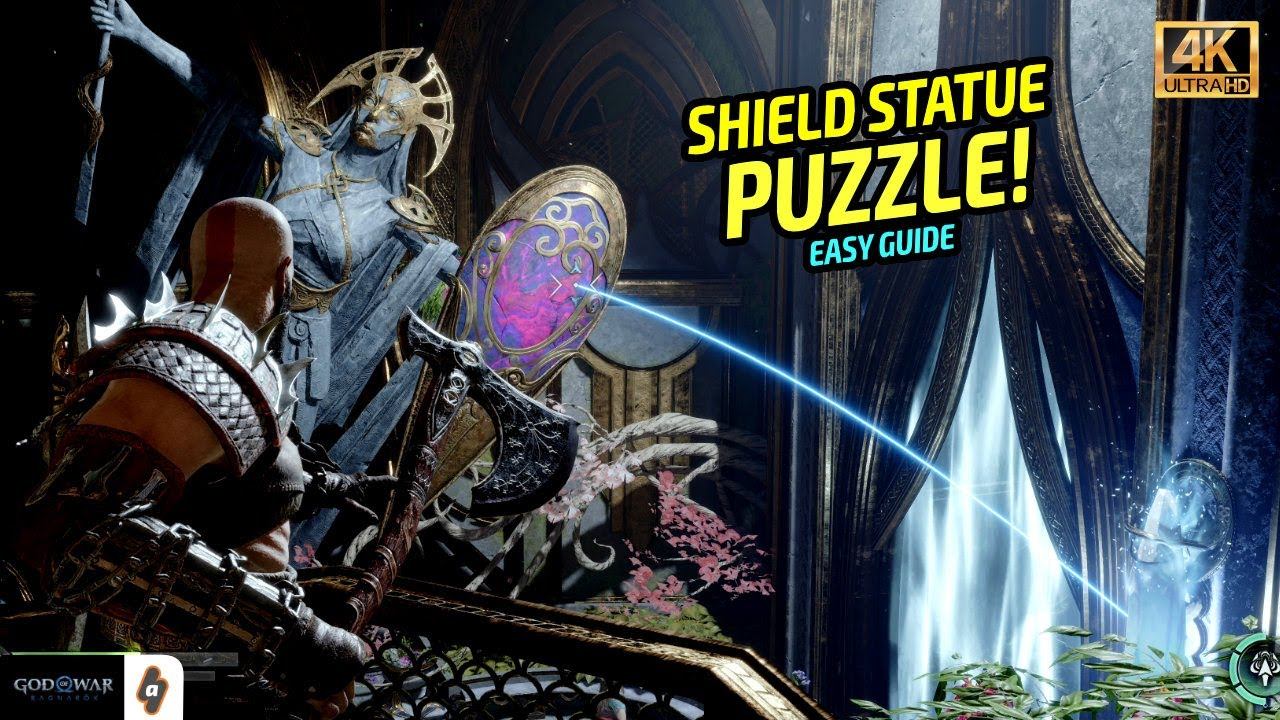 EASY GUIDE: Shield Statue Puzzle Solution (Temple Of Light Walkthrough) | God Of War Ragnarok Guide