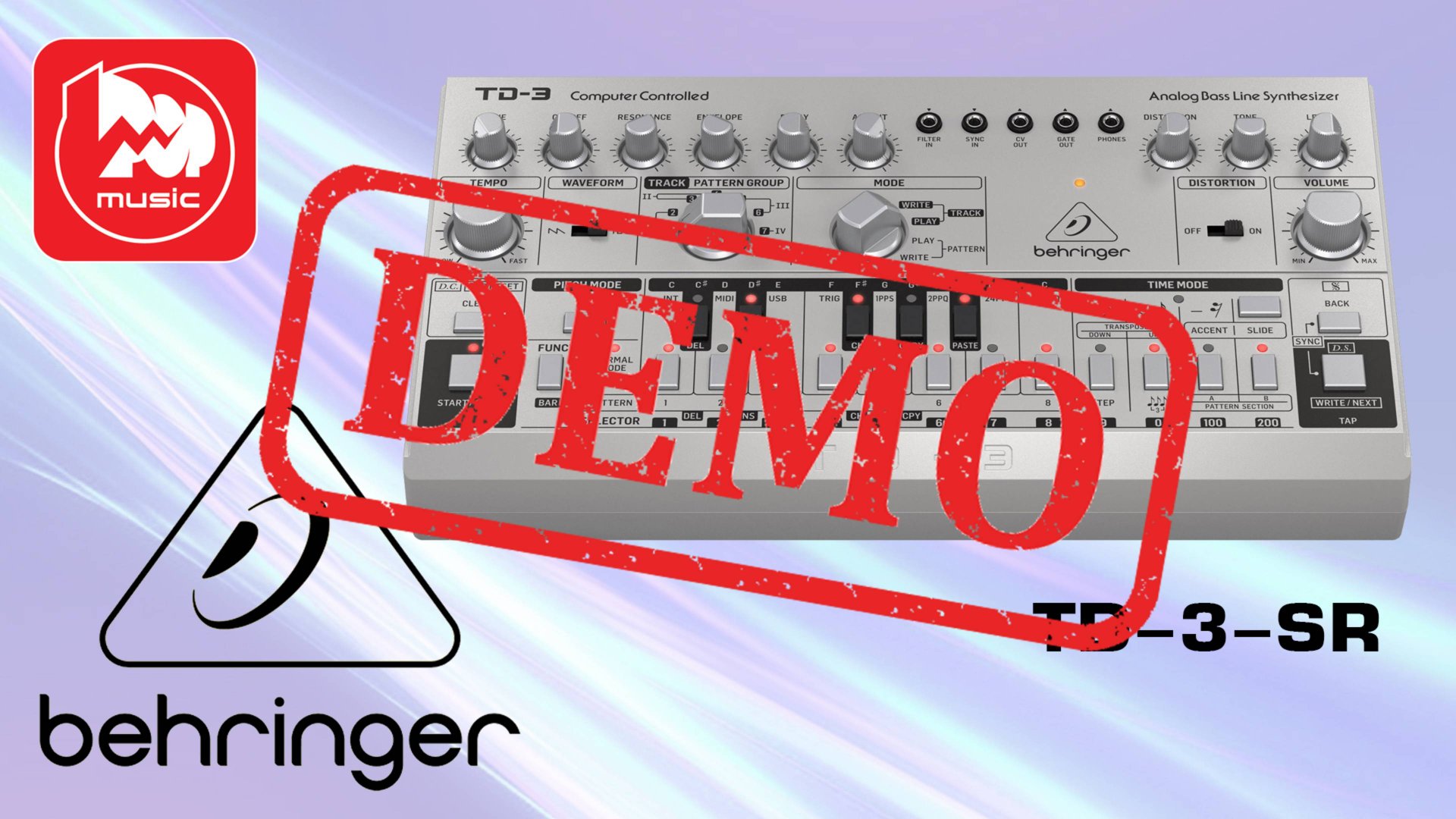Синтезатор BEHRINGER TD-3-SR - демонстрация звучания смотреть онлайн