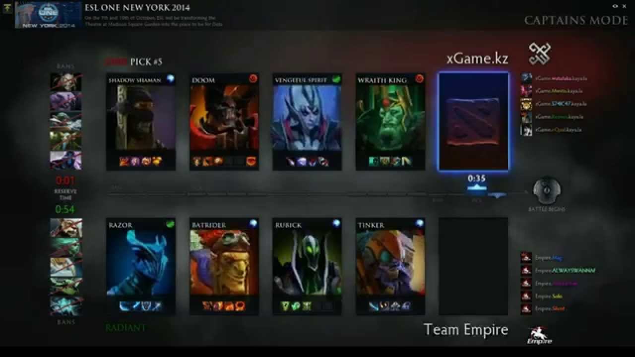 DOTA 2- Empire vs xGame - ESL One New York смотреть онлайн
