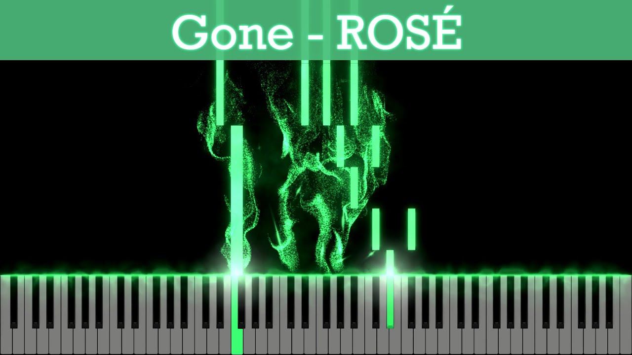 Gone - ROSÉ (Piano tutorial) смотреть онлайн