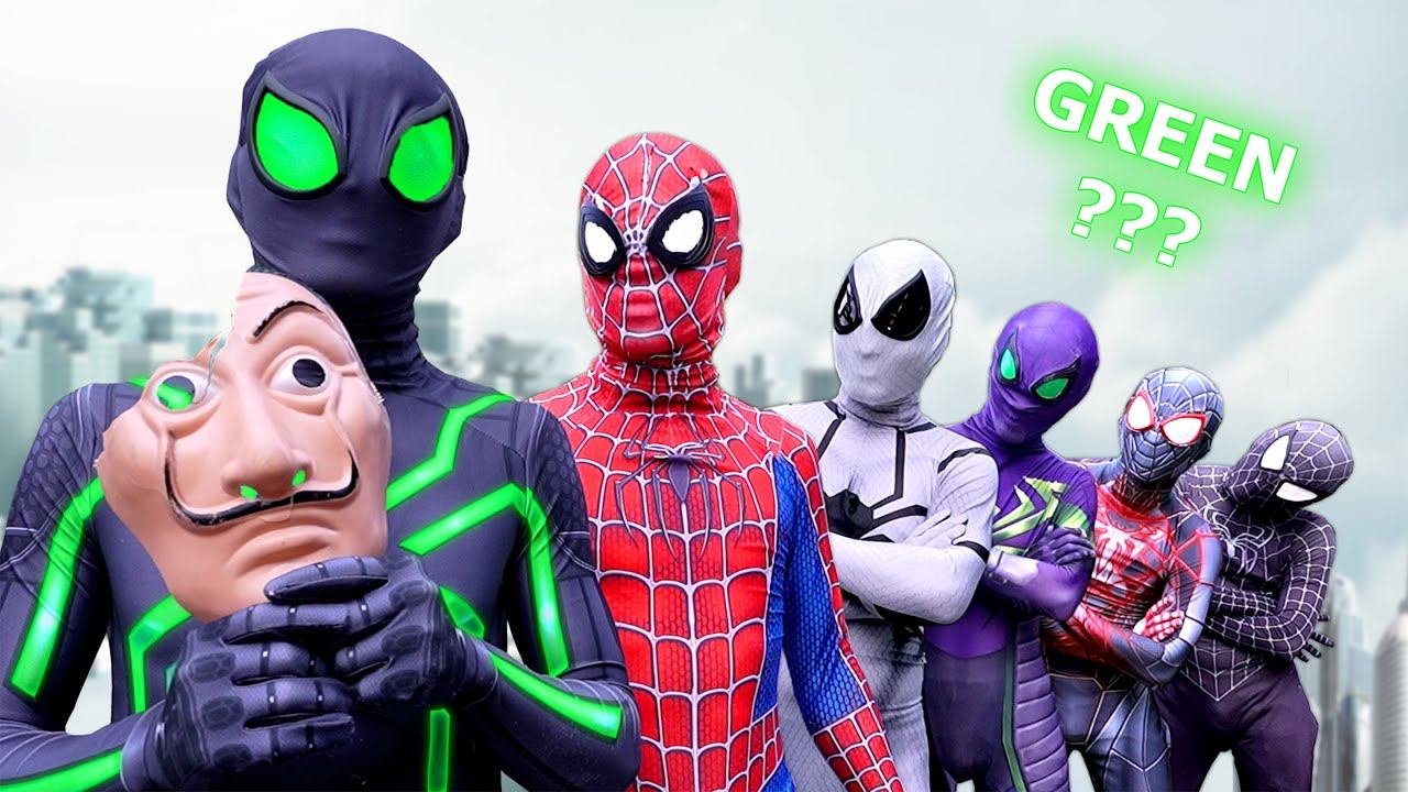 GREEN SPIDER-MAN ??? || Pro 6 SuperHeroes Story ( by FLife TV ) смотреть онлайн
