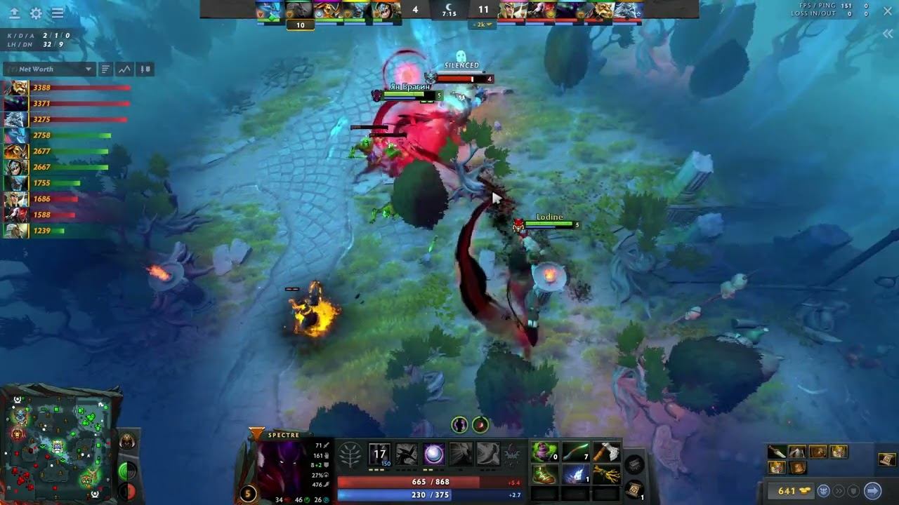 Spectre Dota 2 Gameplay Ana with 22 Kills - Riyadh Masters смотреть онлайн