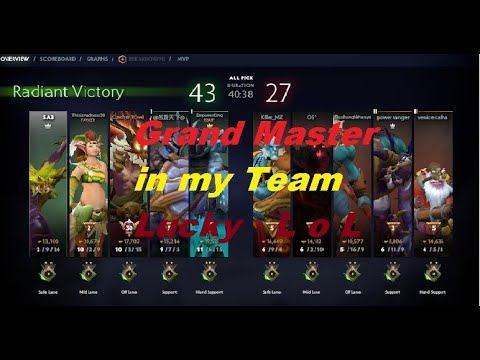 Dota 2 Grand Master in Ranking Herald OMG Support Servis смотреть онлайн