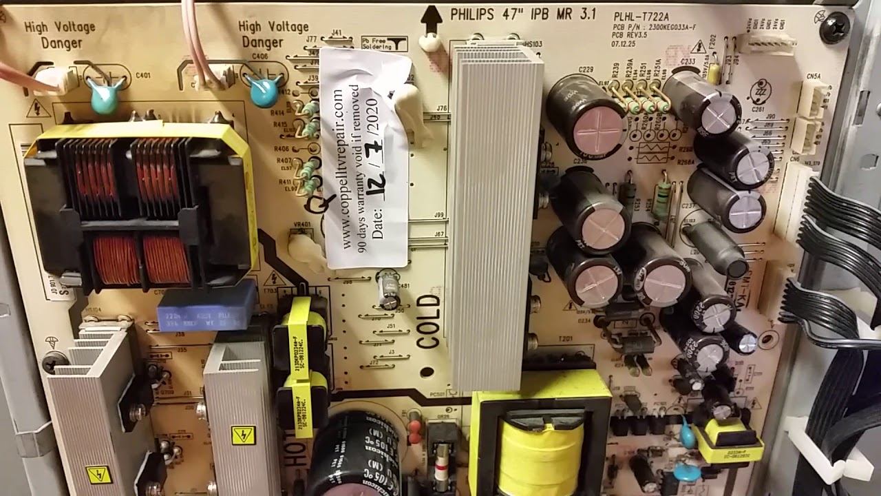 Functionality proof Philips power board PLHL-T722A 272217100571 for Iscandri Din-Gabisi смотреть онлайн
