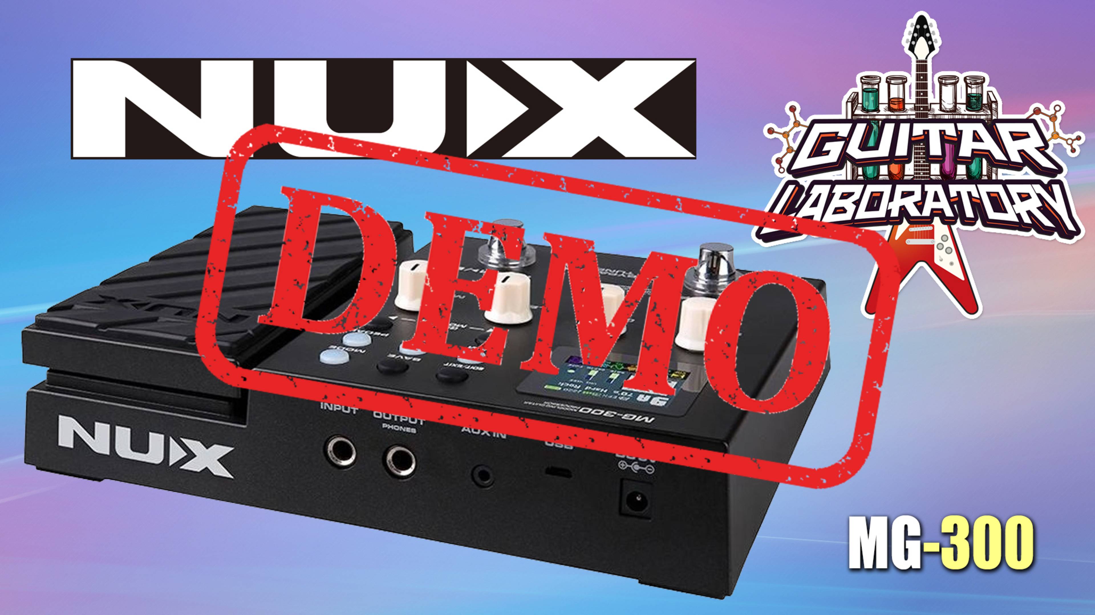 Гитарный процессор NUX MG-300 - демонстрация звучания смотреть онлайн