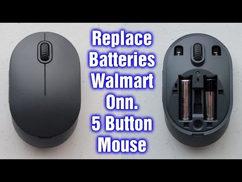 How To Change Batteries Walmart Onn. Brand Wireless Mouse смотреть онлайн