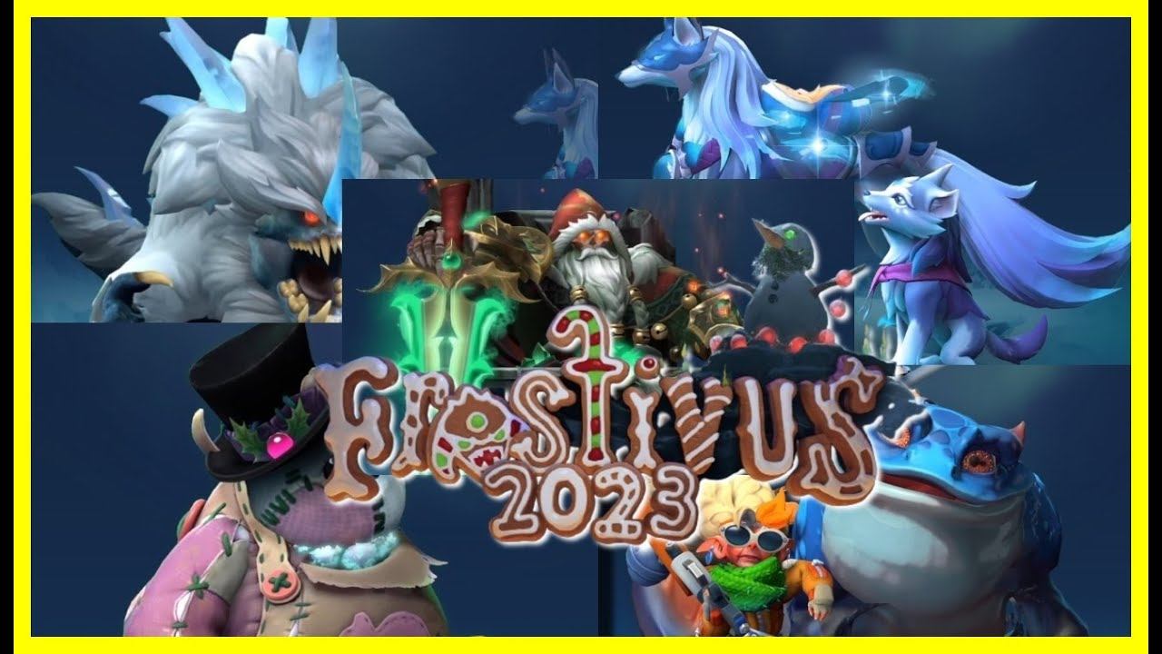 REVIEWEING DOTA 2 - Frostivus 2023 Treasure Chest! смотреть онлайн