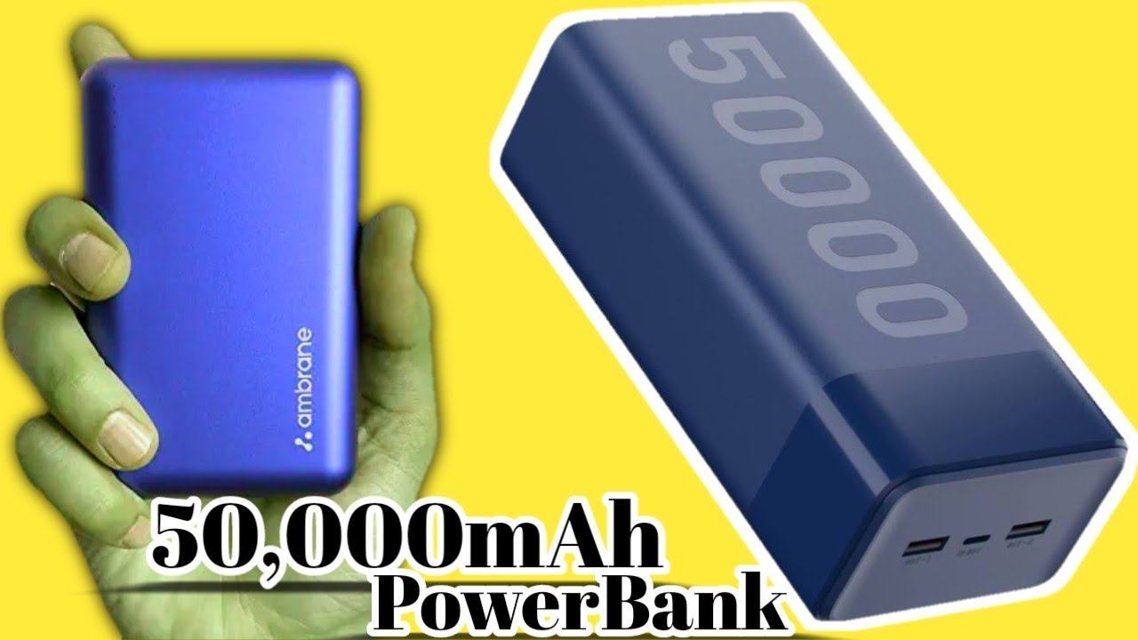 World's Largest Power Bank 50000mAh || Ambrane Best Fast Charging Power Bank in Under Low Price|| смотреть онлайн