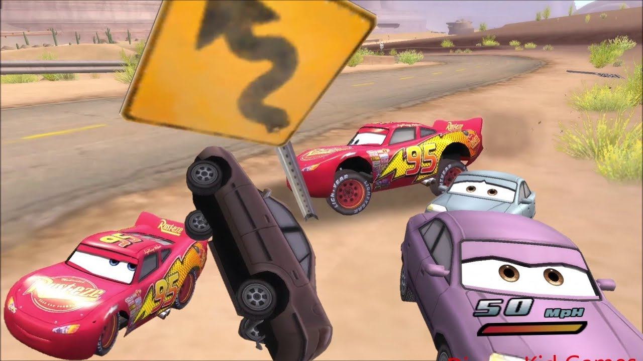 Disney Pixars Cars Movie Game - Crash Mcqueen 279 - Messing Around Radiator Springs смотреть онлайн
