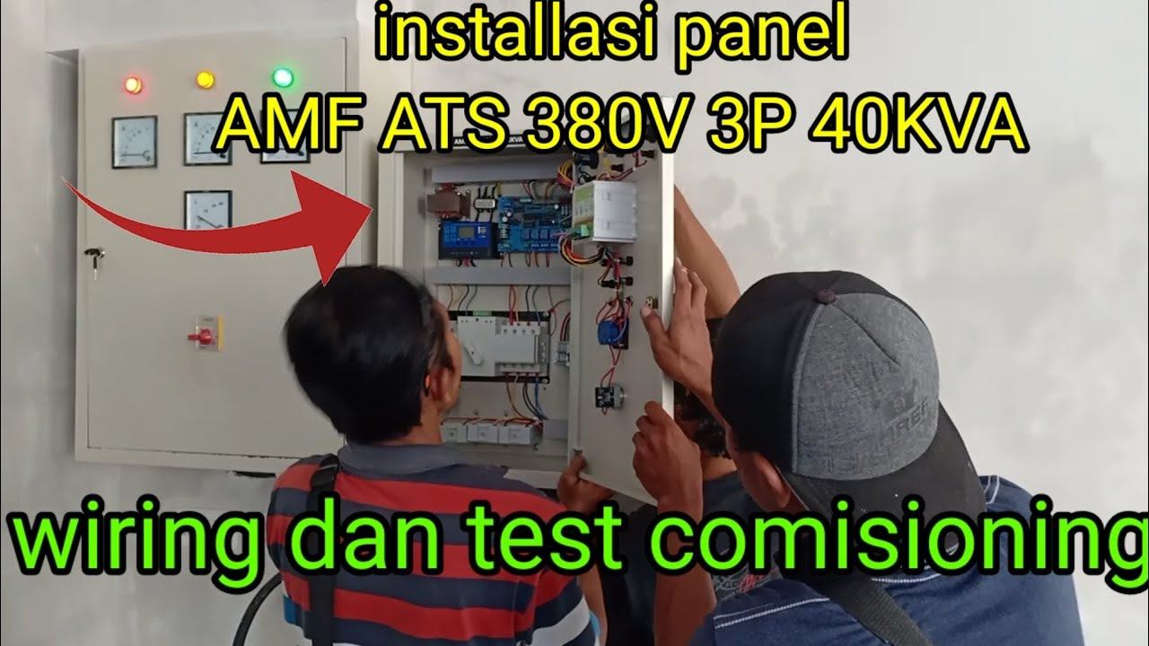 Instalasi Panel AMF ATS 380V 3phasa 40KVA & test comisioning смотреть онлайн
