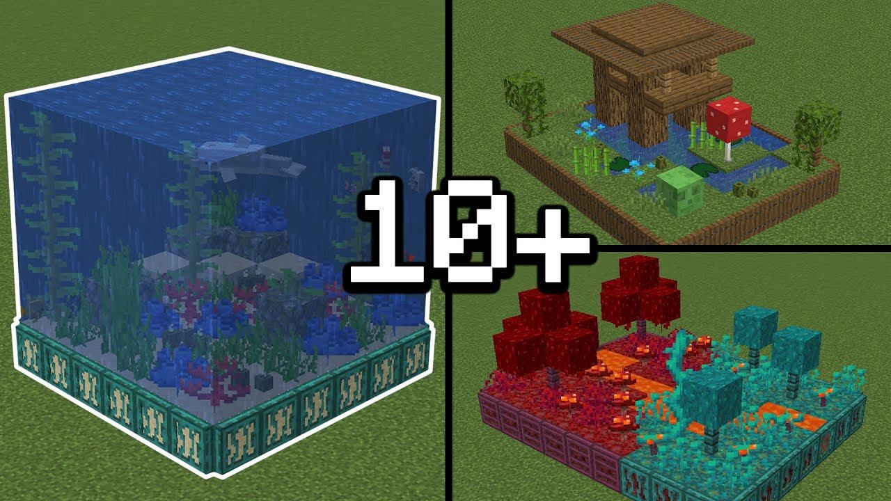 10+ Mini Biomes in Minecraft compilation смотреть онлайн