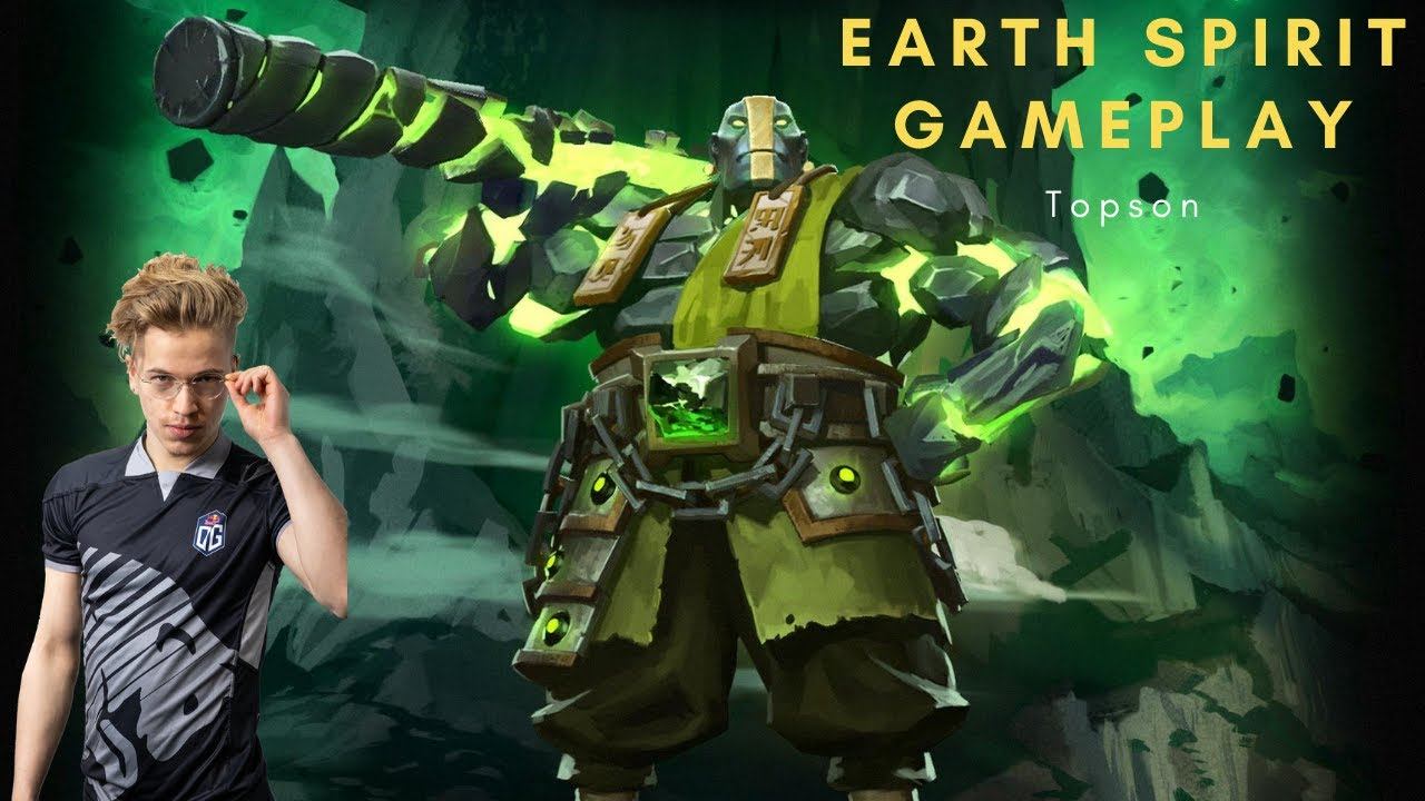 Topson Earth Spirit Midlane - Dota 2 Gameplay смотреть онлайн